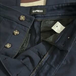 Express Midnight Blue Buttoned Pants